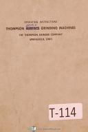 Thompson-Thompson Broach Grinding Machine Operating Instructions Manual Year (1942)-General-01